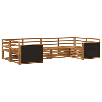 vidaXL Outdoor Sofa Set 6 pcs Natural Solid Acacia Wood