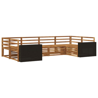 vidaXL Outdoor Sofa Set 6 pcs Natural Solid Acacia Wood