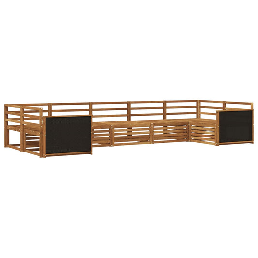 vidaXL Outdoor Sofa Set 7 pcs Natural Solid Acacia Wood