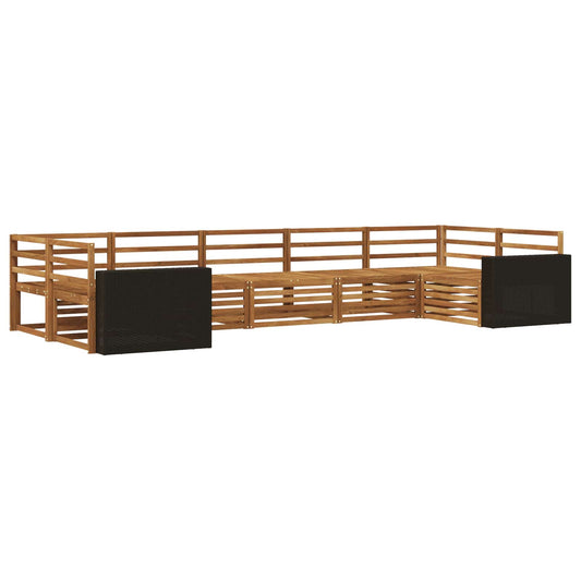 vidaXL Outdoor Sofa Set 7 pcs Natural Solid Acacia Wood