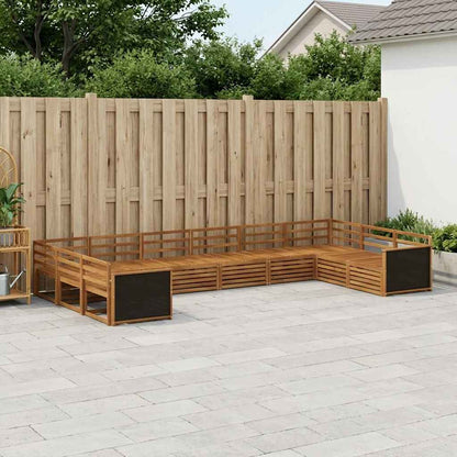 vidaXL Sofa Sets 10 pcs Solid Acacia Wood