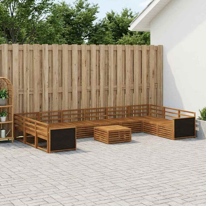 vidaXL Sofa Sets 11 pcs Solid Acacia Wood