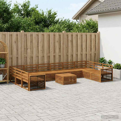 vidaXL Sofa Sets 11 pcs Solid Acacia Wood