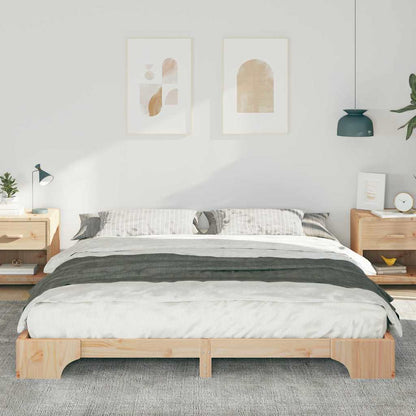vidaXL Bed Frame Brown 180 x 210 cm Solid Pine Wood