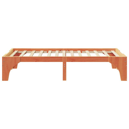 vidaXL Bed Frame Brown 90 x 190 cm Solid Pine Wood