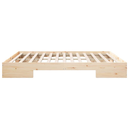 vidaXL Bed Frame Brown 200 x 200 cm