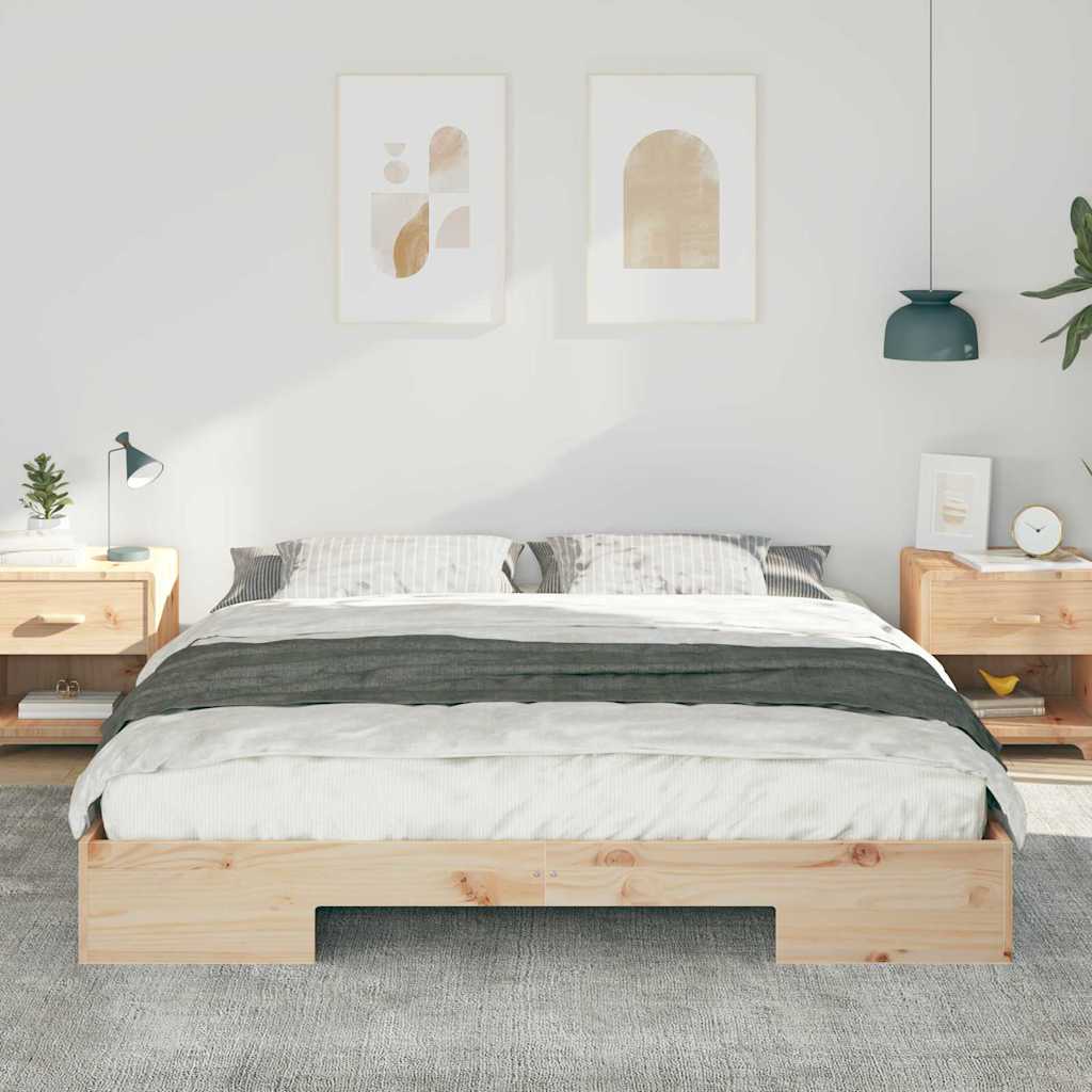 vidaXL Bed Frame Brown 180 x 200 cm