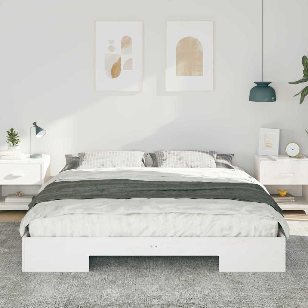 vidaXL Bed Frame White 180 x 200 cm