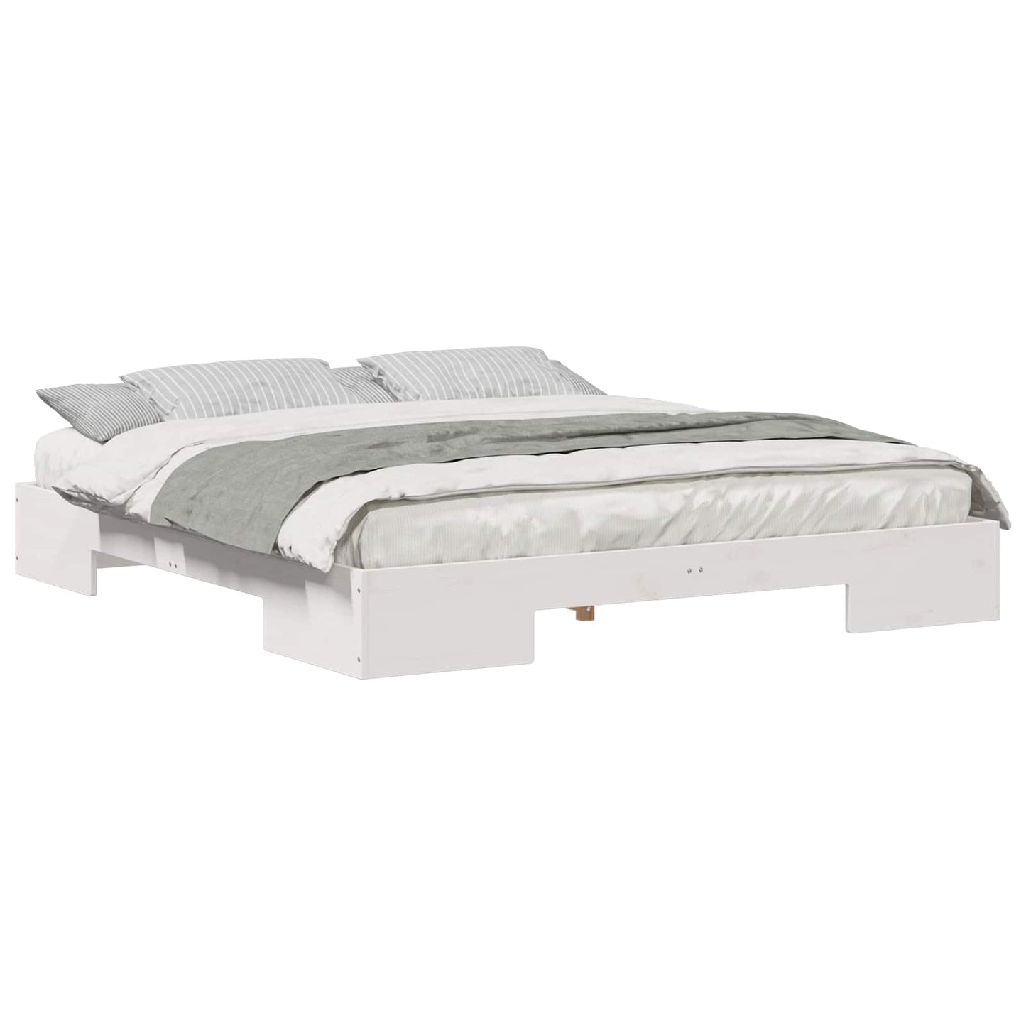 vidaXL Bed Frame White 180 x 200 cm