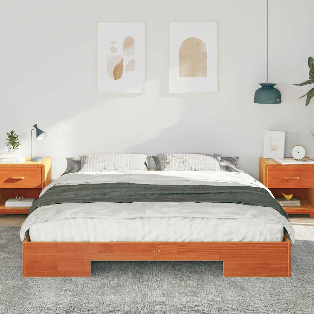 vidaXL Bed Frame Brown 180 x 200 cm