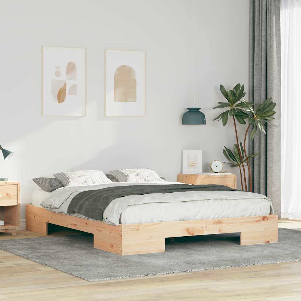 vidaXL Bed Frame Brown 160 x 200 cm