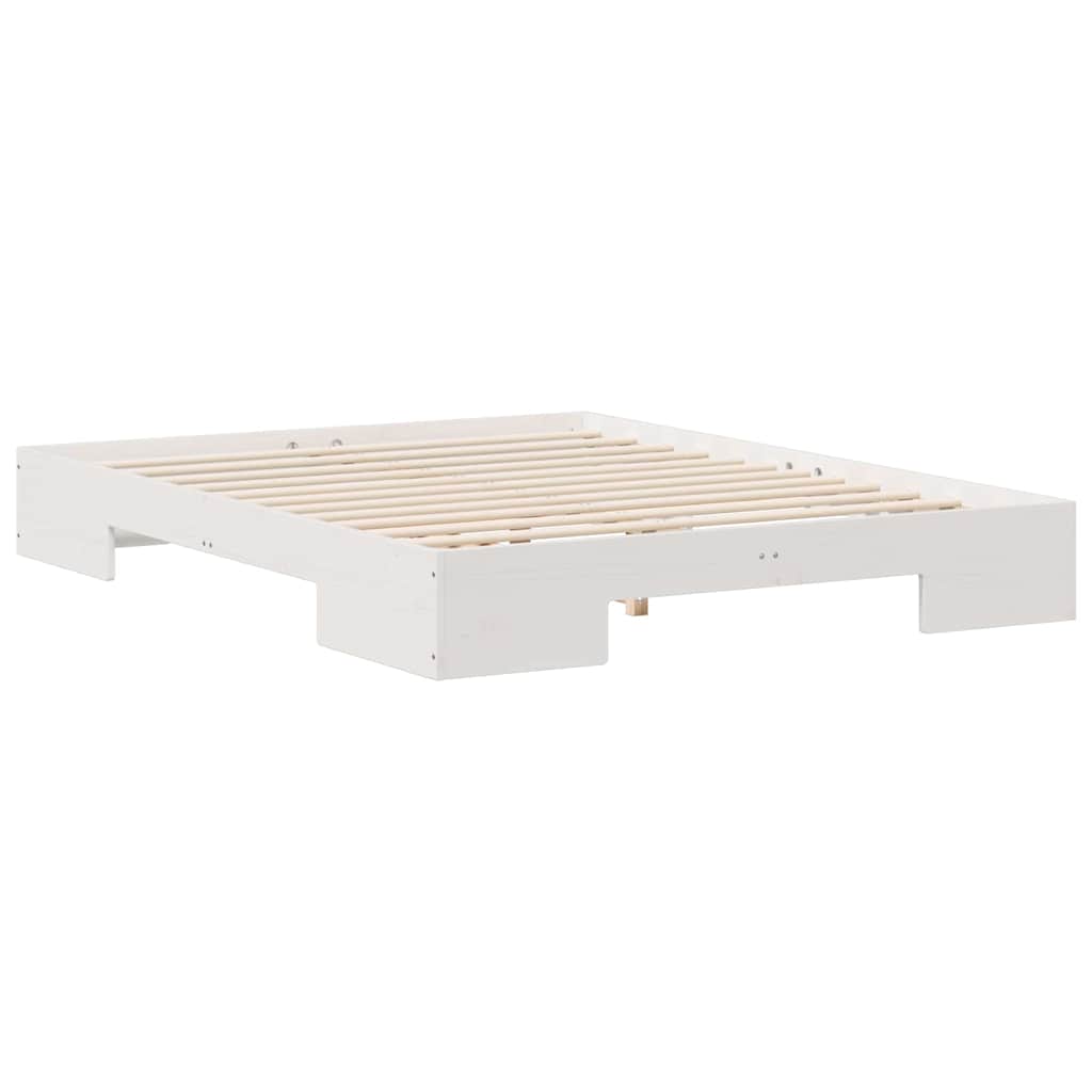 vidaXL Bed Frame White 160 x 200 cm