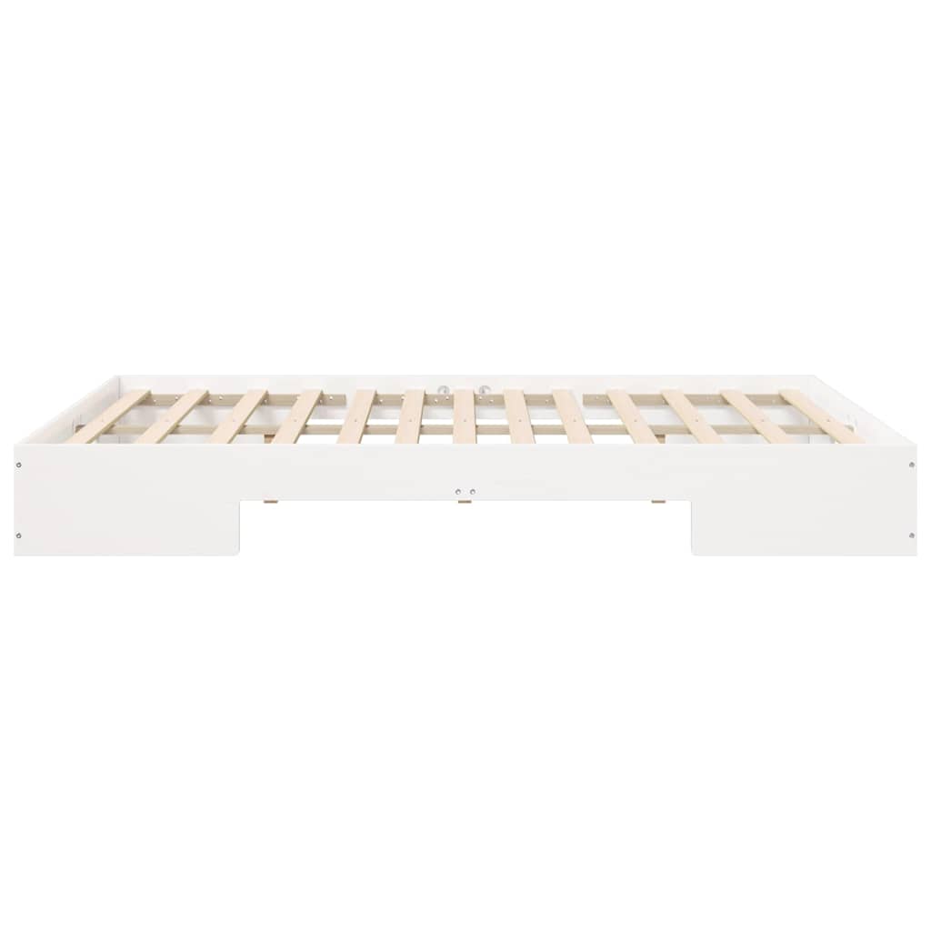 vidaXL Bed Frame White 150 x 200 cm