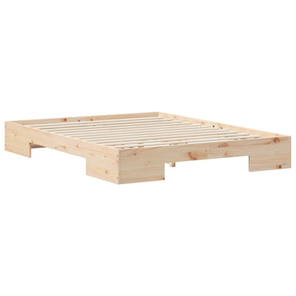 vidaXL Bed Frame Brown 140 x 200 cm