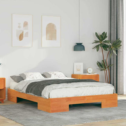 vidaXL Bed Frame Brown 140 x 190 cm