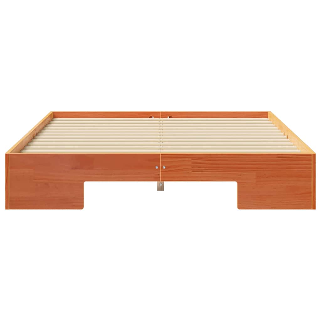 vidaXL Bed Frame Brown 140 x 190 cm