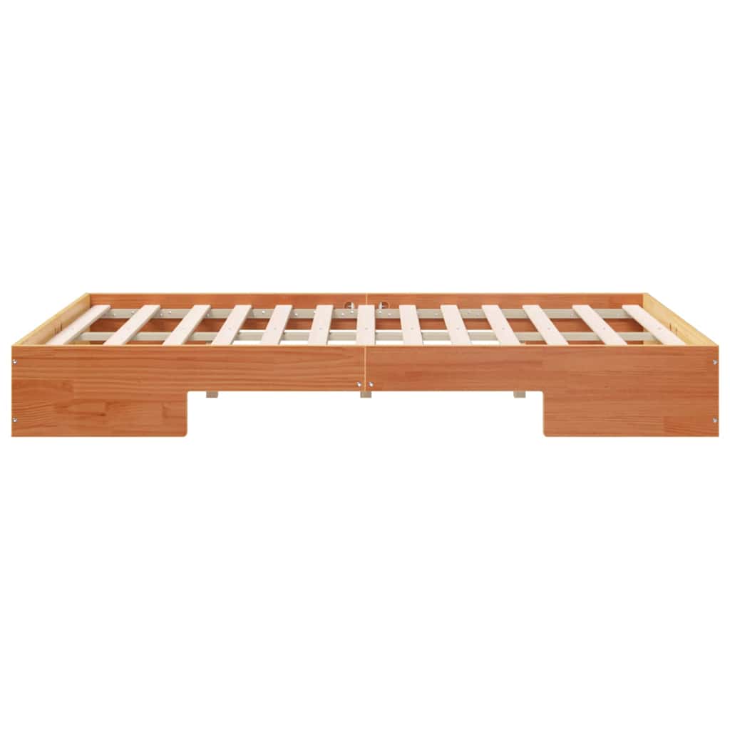 vidaXL Bed Frame Brown 140 x 190 cm