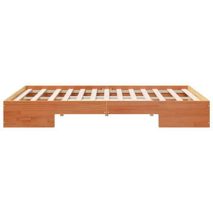 vidaXL Bed Frame Brown 140 x 190 cm