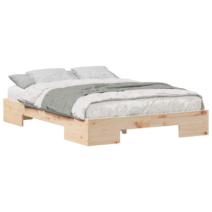 vidaXL Bed Frame Brown 135 x 190 cm
