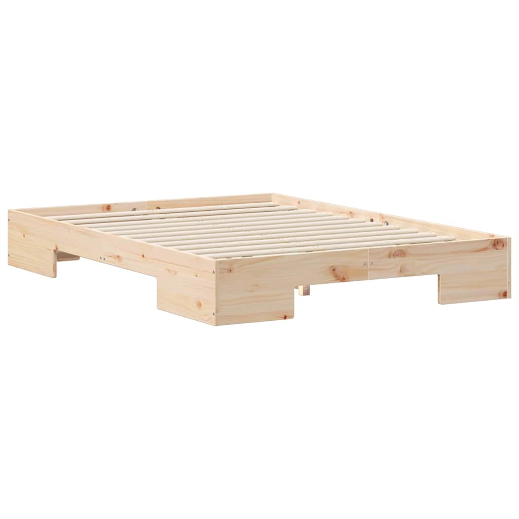 vidaXL Bed Frame Brown 135 x 190 cm