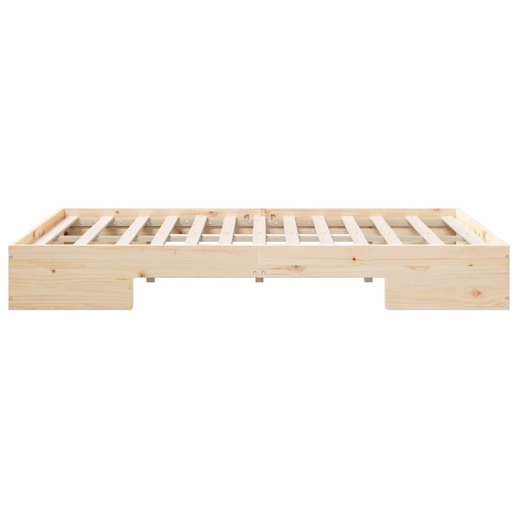 vidaXL Bed Frame Brown 135 x 190 cm