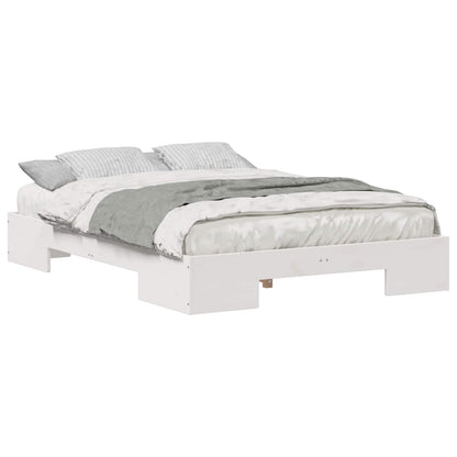 vidaXL Bed Frame White 135 x 190 cm