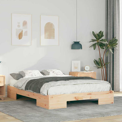 vidaXL Bed Frame Brown 120 x 190 cm