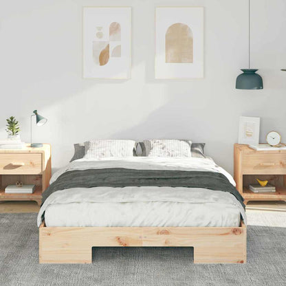 vidaXL Bed Frame Brown 120 x 190 cm