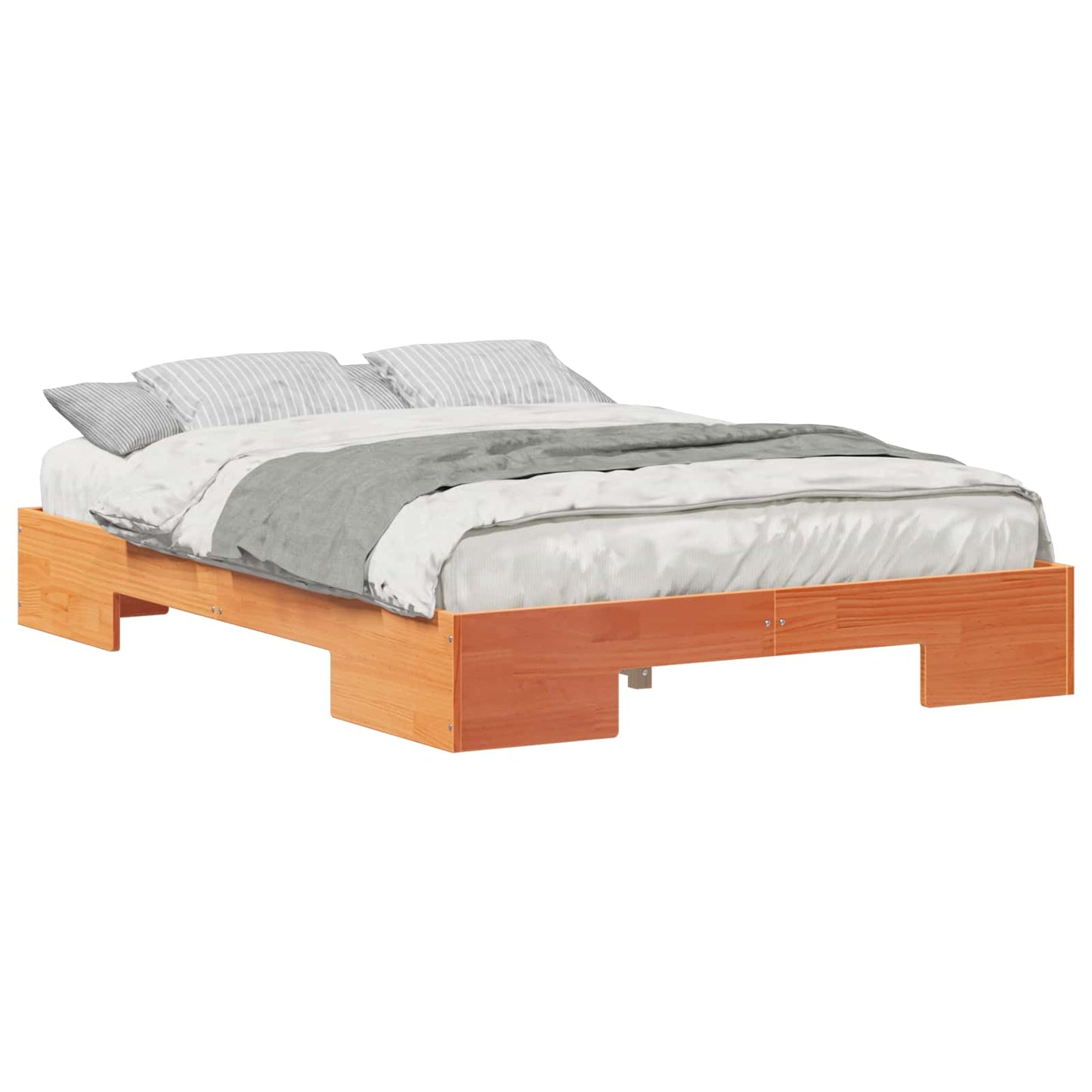 vidaXL Bed Frame Brown 120 x 190 cm