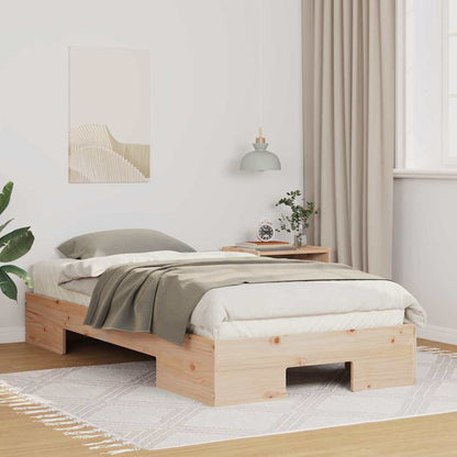 vidaXL Bed Frame Brown 90 x 190 cm