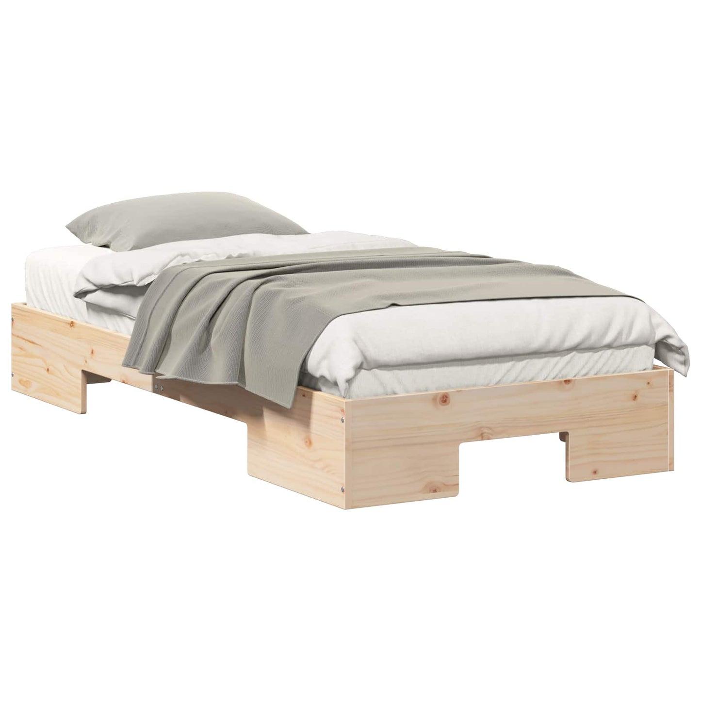 vidaXL Bed Frame Brown 90 x 190 cm