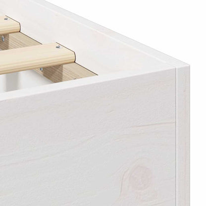 vidaXL Bed Frame White 90 x 190 cm