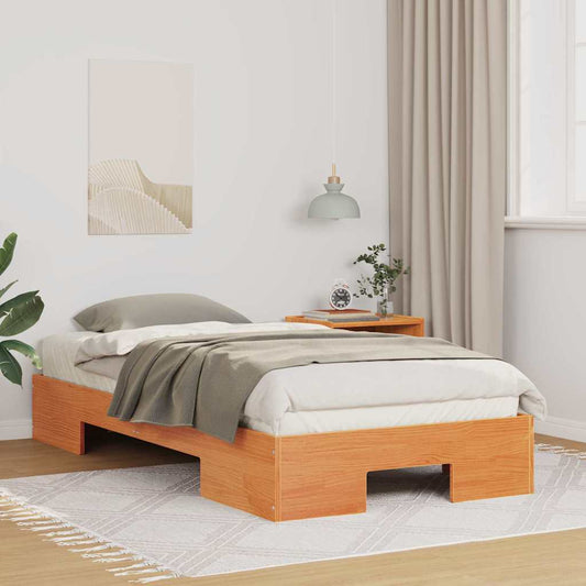 vidaXL Bed Frame Brown 90 x 190 cm