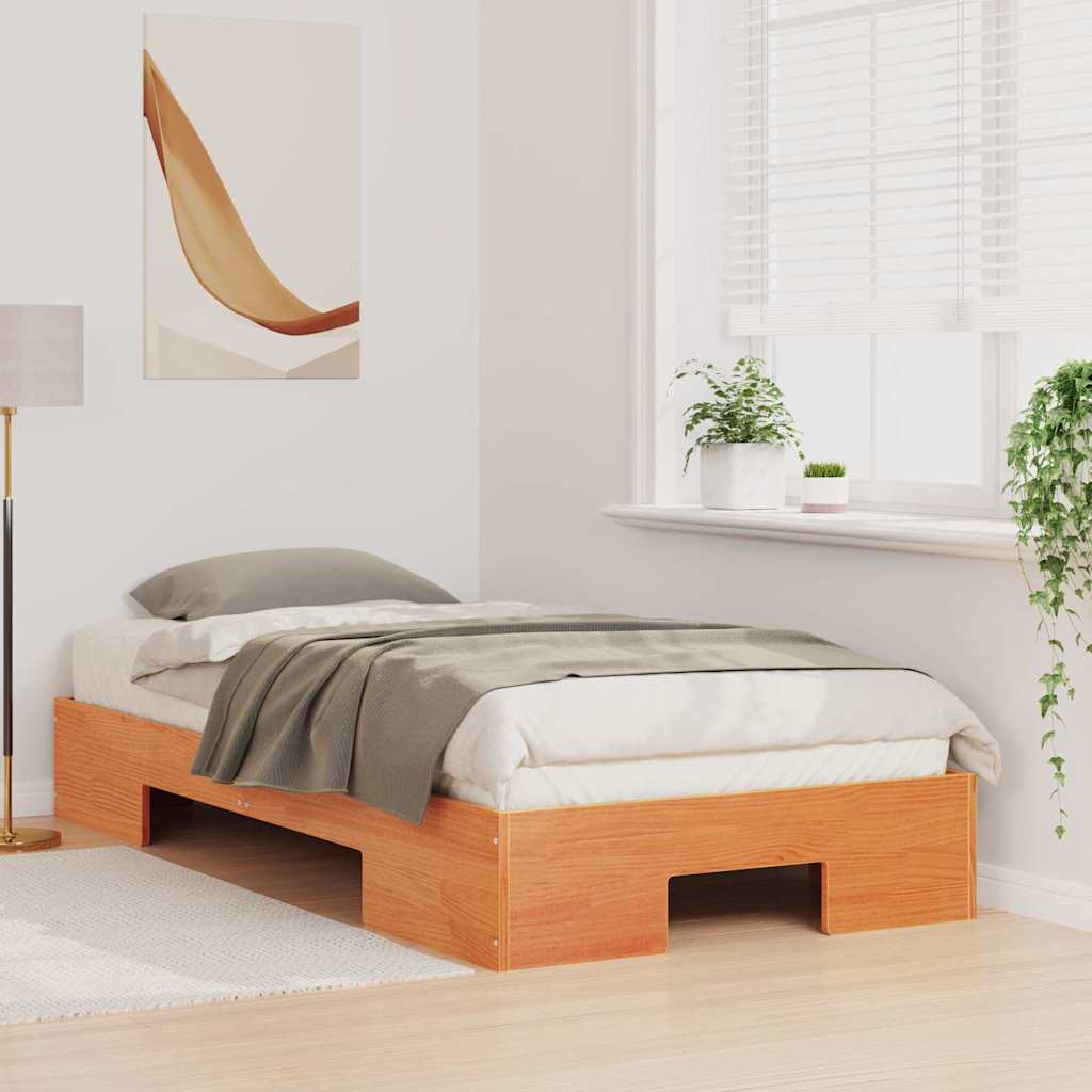 vidaXL Bed Frame Brown 90 x 190 cm