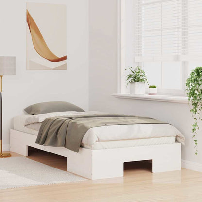 vidaXL Bed Frame White 75 x 190 cm