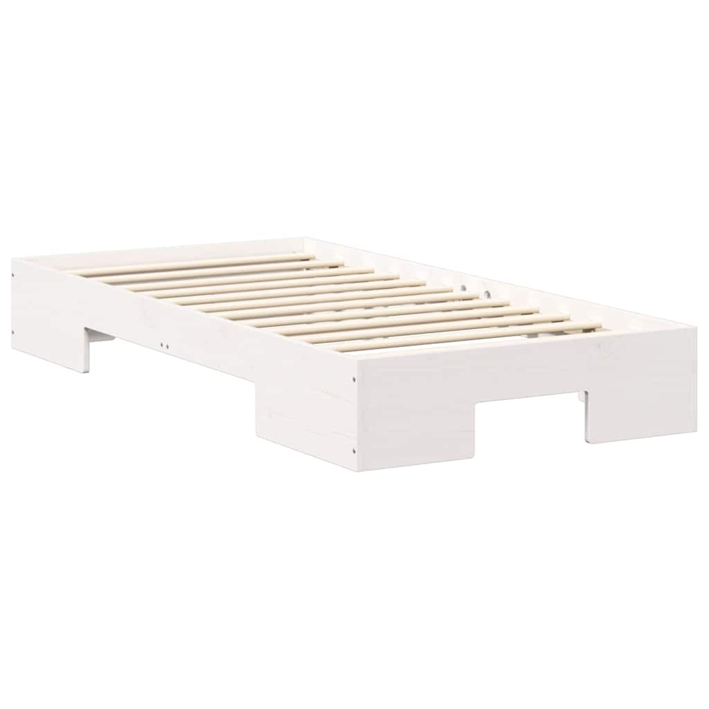 vidaXL Bed Frame White 75 x 190 cm