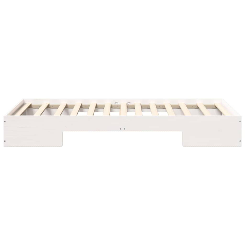 vidaXL Bed Frame White 75 x 190 cm