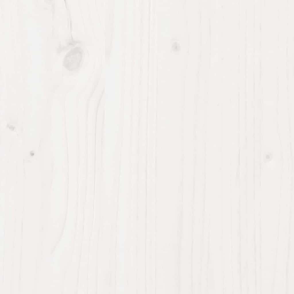 vidaXL Bed Frame White 160 x 200 cm Solid Pine Wood