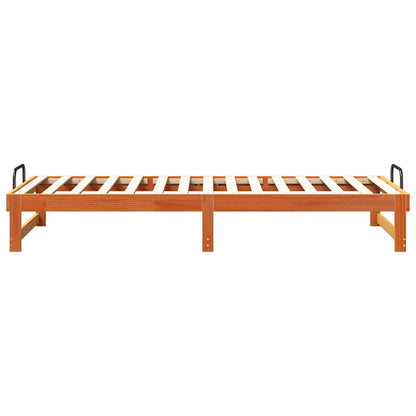 vidaXL Bed Frame Brown 80 x 200 cm Solid Pine Wood