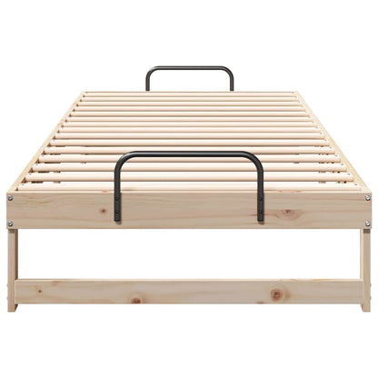 vidaXL Bed Frame Brown 100 x 220 cm Solid Pine Wood