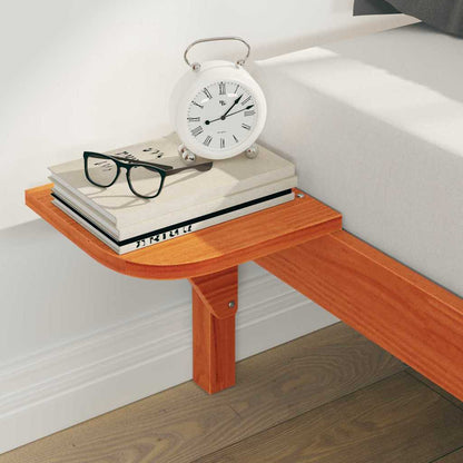 vidaXL Bed Frame with Side Tables Wax Brown 180 x 220 cm