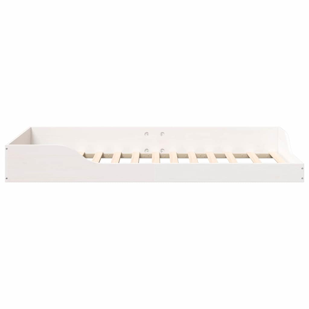 vidaXL Bed Frame White 90 x 190 cm Solid Pine Wood