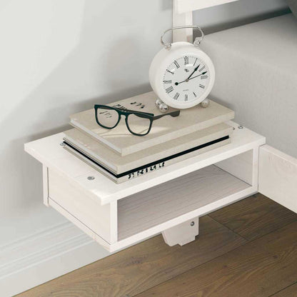 vidaXL Bed Frame with Headboard White 160 x 200 cm Solid Pine Wood