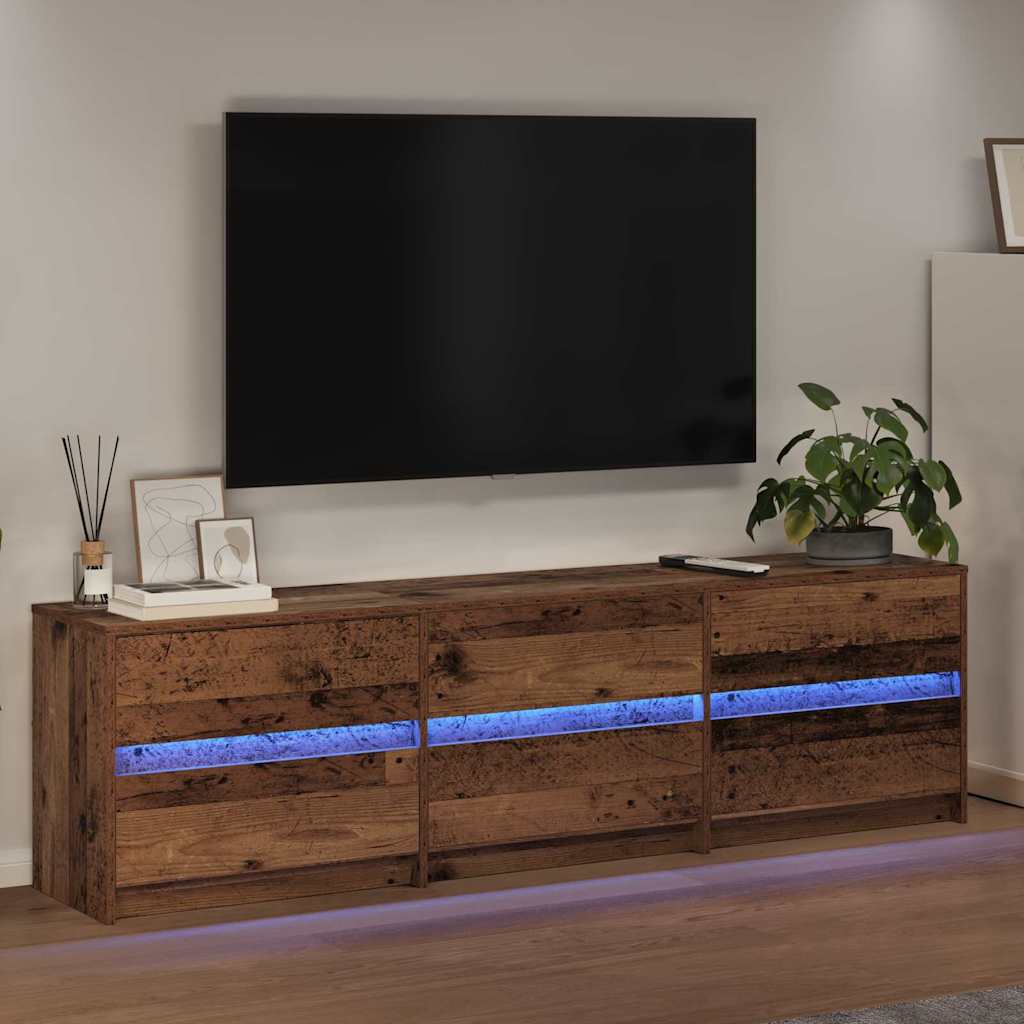vidaXL TV Units 180 x 34 x 50 cm Old Wood Engineered Wood