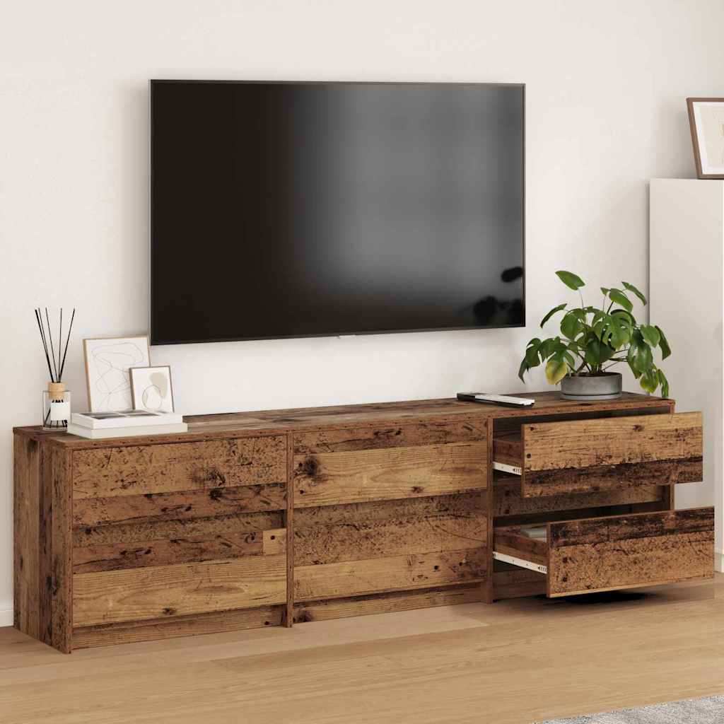 vidaXL TV Units 180 x 34 x 50 cm Old Wood Engineered Wood