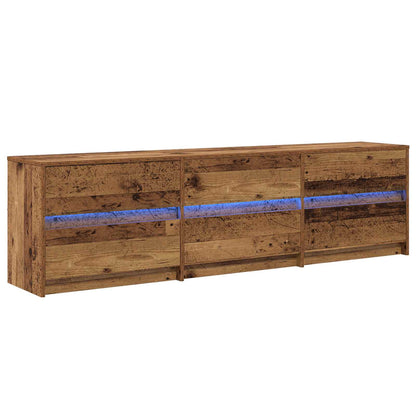 vidaXL TV Units 180 x 34 x 50 cm Old Wood Engineered Wood