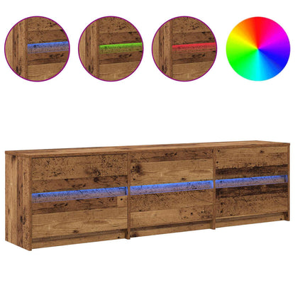 vidaXL TV Units 180 x 34 x 50 cm Old Wood Engineered Wood