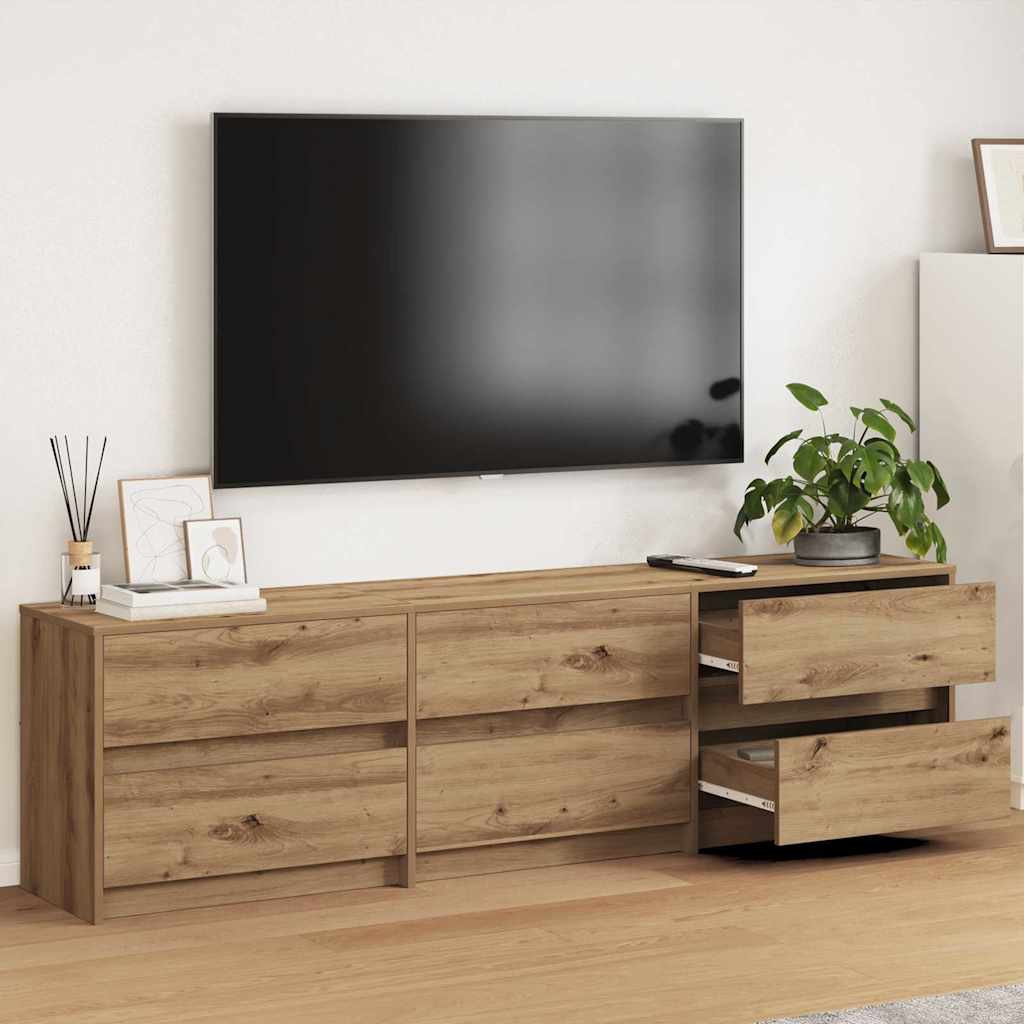 vidaXL TV Units 2 pcs Artisan Oak Engineered Wood