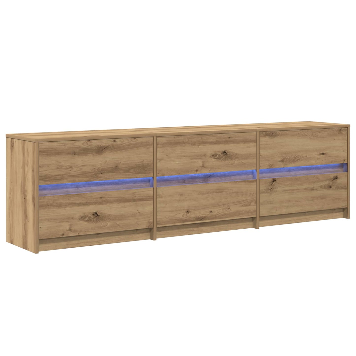 vidaXL TV Units 2 pcs Artisan Oak Engineered Wood
