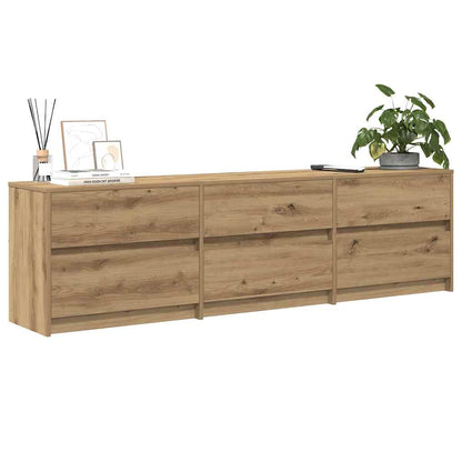 vidaXL TV Units 2 pcs Artisan Oak Engineered Wood